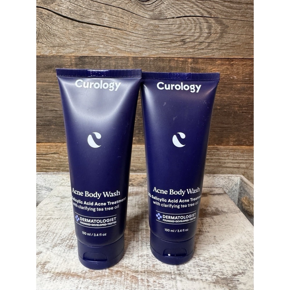 Curology Acne Body Wash 3.4oz Duo Set 2 Bottles New